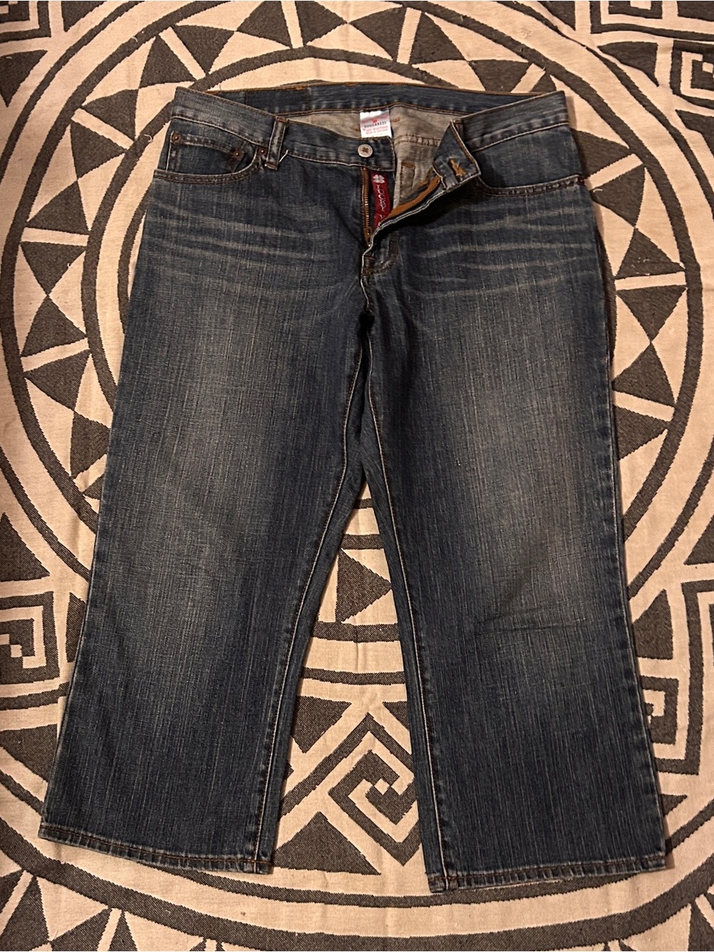 Lucky Brand Dungarees. Classic Fit Crop